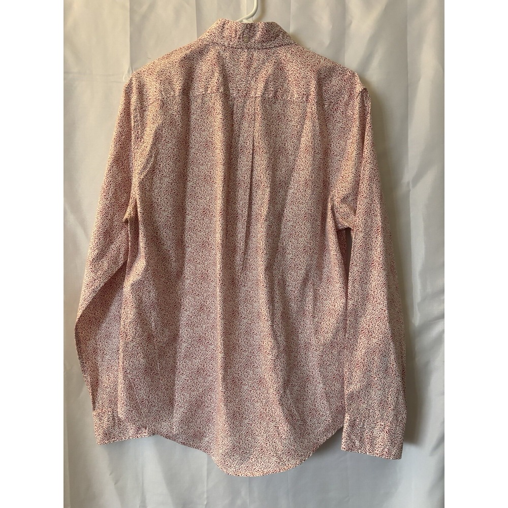 Vtg 90s Tommy Hilfiger Shirt Mens‎ MEDIUM Button Down Red Dots Regular Fit - Picture 7 of 10